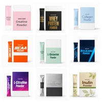 OEM ODM Poudre de Collagène Glutamine Créatine Protéine de Lactosérum Bêta-Alanine L-Citrulline L-Carnitine Inuline Sachet de Voyage en Bandelette
