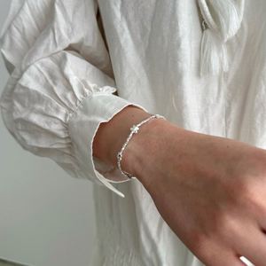 Dylam Dainty Charm Design Fine Fashion Jewelry Women 925 Sterling <b>Silver</b> Bead Beaded Butterfly Pendant <b>Bangles</b> <b>Bracelets</b> - Product Image 4