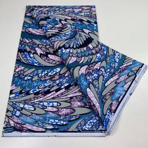 Afrikanischer Grand Wax 100% Baumwolle 6 Yards Echter Holländischer Block-Wachsdruck Holland Ankara Afrikanischer Wachsstoff für Hochzeiten oder Hemden - Product Image 1