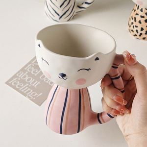 In ceramica Cartoon <span class=keywords><strong>Cat</strong></span> tazza da caffè con impugnatura a mano eco-friendly per microonde e lavastoviglie regalo aziendale per uso ufficio o bar - Product Image 5