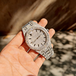 <span class=keywords><strong>Reloj</strong></span> de Moissanita Personalizado, Pasa el Test de Diamantes, para Hombre - <span class=keywords><strong>Reloj</strong></span> de Pulsera de Lujo con Detalles de Diamantes, Venta al por Mayor y al Detal - Product Image 1