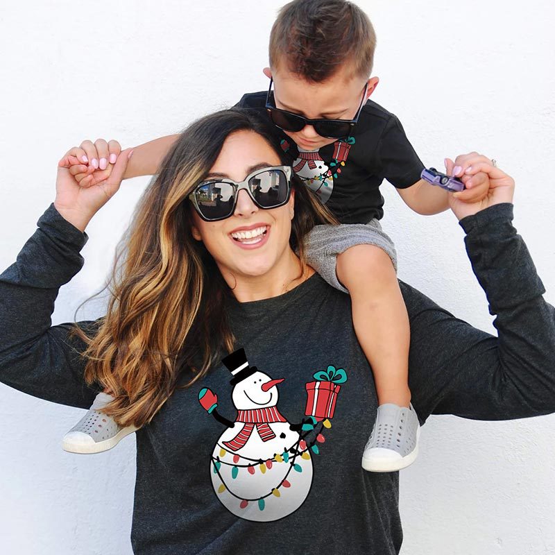 Оптовая продажа, Новое поступление, сандалии на небольшой напечатанные рождественские пижамные комплекты для всей семьи; Одинаковая одежда «mommy and me» Толстовки