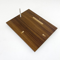 Prix de plaque de certification en bois personnalisés avec MH-J0307 de plaque d'or