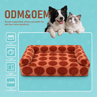 Lit pour chien en mousse à mémoire de forme personnalisé avec doublure imperméable et soutien orthopédique pour les importateurs de marques d'animaux de compagnie et les acheteurs en gros