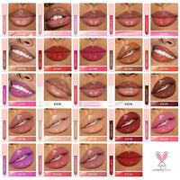 Rouge à Lèvres Liquide Multicolore Longue Tenue Scintillant et Hydratant, Cosmétiques en Marque Blanche