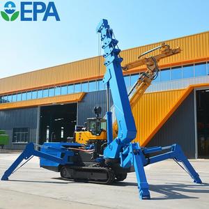 Mini-grue araignée pliable, grue télescopique de construction avec stabilisateurs, petite grue araignée sur chenilles pour espaces étroits - Product Image 1