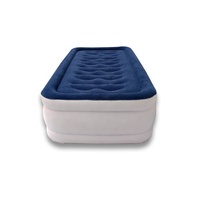 Lit à air de taille unique pour l'extérieur, matelas gonflable floqué à usage domestique