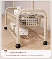 Porte-vêtements métallique robuste en acier au carbone, personnalisable OEM/ODM, vente directe usine pour présentation en magasin de vêtements