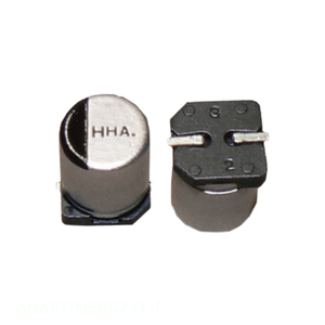 Condensateur SMD AHA107M50G24T-F, montage en surface, 100 uF, aluminium, 100UF, 20%, 50V - Product Image 1
