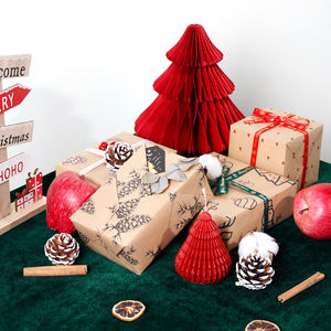Wholesale 80g <b>Christmas</b> <b>Kraft</b> <b>Paper</b> 43*300cm Gift Luxury Custom Packaging <b>Wrapping</b> <b>Paper</b> Roll - Product Image 3