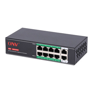 Switch PoE Inteligente de 10 Puertos 10/100M de Fábrica, 8 Puertos Compatibles con el Estándar IEEE802.3 af/at, Switches de Red ONV-H1108PS - Product Image 1