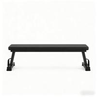 Banc plat commercial réglable en acier de haute qualité, portable, multifonctionnel, équipement de fitness robuste, conception sûre et stable