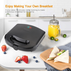 नई डिजाइन नाश्ता निर्माता केक ओवन 4 स्लाइस गैर-छड़ी थाली नाश्ता टोस्ट मिठाई मशीन ग्रिल सैंडविच निर्माता - Product Image 2