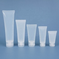 Contenants transparents vides de 20 ml, 30 ml, 50 ml, 100 ml avec bouchon à rabat, tubes en plastique souple pour le lavage du visage, le nettoyant, la crème, l'emballage pour les cosmétiques