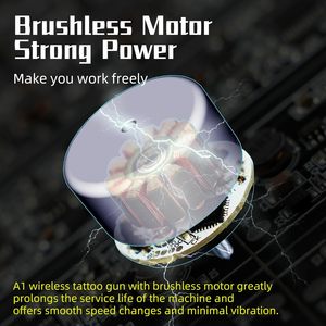 Bút Xăm Không Dây Máy Quay Kỹ Thuật Số Động Cơ Không Chổi Than Có Công Tắc Vòng Bút Máy Xăm - Product Image 2