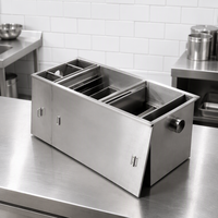 Séparateur de graisse et d'eau en acier inoxydable commercial pour le traitement des eaux usées des cuisines de restaurants et de traiteurs