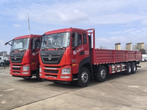 รถบรรทุกหนักตงเฟิง 30 ตัน รุ่นใหม่ 8x4 เครื่องยนต์ดีเซล พวงมาลัยซ้าย/ขวา แบบพื้นเรียบ สำหรับขนส่งสินค้า ขายตรงจากโรงงาน - Product Image 4