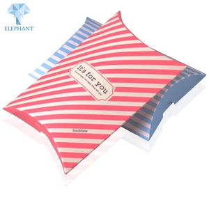 <b>Small</b> Paper Wholesale Price Custom Medium Rose <b>Pillow</b> Box With Handles <b>Pillow</b> Box - Product Image 2