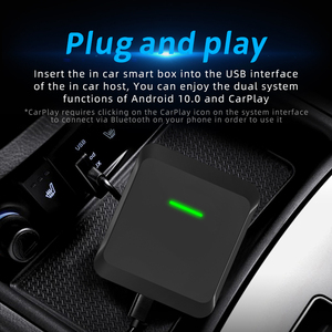 การเชื่อมต่อที่รวดเร็ว2 + 32G CarPlay ไร้สายและกล่อง Ai อัตโนมัติสำหรับ iOS 10/+ iPhone 6/+ Android 11/+ รองรับตามความต้องการ - Product Image 6