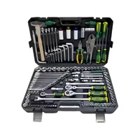 Kit de herramientas de mano para reparación de automóviles, 142 + 2 Uds., enchufe de 72 dientes, llave de trinquete, brocas de destornillador, estuche rígido personalizable, fabricado en aluminio OEM