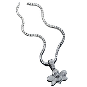 สร้อยคอจี้ฮิปฮอปสำหรับผู้ชาย สร้อยคิวบา แฟชั่นทันสมัย เครื่องประดับอินเทรนด์ - Product Image 5