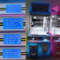 En gros : Machine à grue à prix méga mini personnalisée avec casier à récompenses, petite maison de jeu, lecteur de jetons et de cartes de crédit, et machine à peluches de petite taille