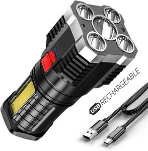 Linterna LED de Emergencia Recargable por USB, Súper Brillante, 4 Modos, Resistente al Agua, de Alta Potencia, COB, para Camping y Pesca, Venta al Por Mayor - Product Image 1
