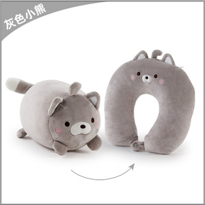Toptan Deforme Olabilen U Şekilli Yastık Karikatür Parçacıklı Yastık Sarılma Yastığı Deforme Olabilen Yastık Bebek 2'si 1 Arada/2'si 1 Arada Yastık U Şekilli - Product Image 5