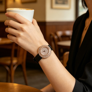 Orologi personalizzati da <span class=keywords><strong>donna</strong></span> in lega al quarzo con quadrante in vetro 32mm e <span class=keywords><strong>cinturino</strong></span> in <span class=keywords><strong>pelle</strong></span> movimento giapponese - Product Image 5