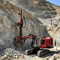 Foreuse minière de surface d'occasion DX800 168 kW, équipement de forage de roche stable pour l'exportation mondiale