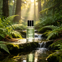 Botol Parfum Silinder Kaca Premium Artisan dengan Segel Roller, Desain Transparan Cetak Sablon, Kemasan Portabel Jiangsu
