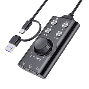 Adaptador <span class=keywords><strong>de</strong></span> Sonido USB 7.1, Micrófono <span class=keywords><strong>Virtual</strong></span> 3D, Dispositivo <span class=keywords><strong>de</strong></span> <span class=keywords><strong>Audio</strong></span> para Computadora Portátil y <span class=keywords><strong>de</strong></span> Escritorio, Cambiador <span class=keywords><strong>de</strong></span> Voz, <span class=keywords><strong>Tarjeta</strong></span> <span class=keywords><strong>de</strong></span> Sonido USB - Product Image 1