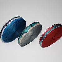 Sangle en jacquard brodée losanges ethniques avec logo personnalisé, 25 mm, pour sac d'instrument de musique, sangle de guitare