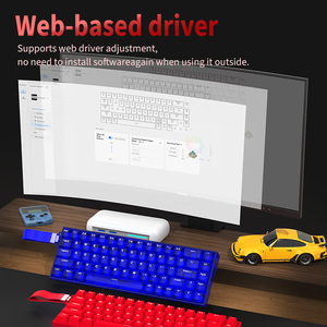 Cao cấp '65% 68 phím chơi game RT 0.01mm 8 K có dây RGB chuyển đổi từ bàn phím tùy chỉnh chơi game hiệu ứng phòng bàn phím - Product Image 6