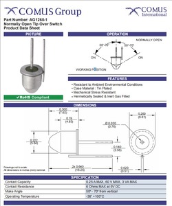Supply AG1260-1 50 to 70 Degree Mercury Tilt <strong>Switch</strong> Angle <strong>Sensor</strong> <strong>Module</strong> NO NC Ball <strong>Switch</strong> / <strong>Vibration</strong> <strong>Switch</strong> - Product Image 2
