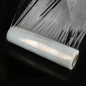 Envoltura elástica de palés transparente, película elástica de plástico fundido, Film retráctil, precio de fábrica