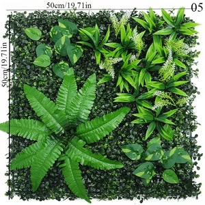 Panel de musgo de pared de jungla artificial 3D personalizado al por mayor cubierta de jardín verde vertical con plantas similares a la hierba para paisajismo - Product Image 3