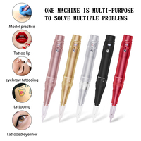 MASSA-Stylo de tatouage portable sans fil, pistolet de tatouage rotatif électrique avec design sans balais, machine de maquillage permanente personnalisée