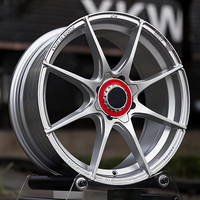 Jantes en alliage X-RIMS 17 pouces 4x100 ET 45 mm, finition dorée usinée, homologuées TUV JWL pour Honda Civic Sport Racing 4 trous
