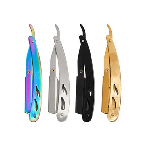 مبيعات المصنع مباشرة الفولاذ المقاوم للصدأ حامل سكاكين سكين ملون حامل سكاكين صالون تجميل بقية سكين الحلاقة