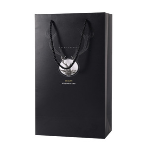 Boîte cadeau pour vin rouge, emballage universel pour une ou deux bouteilles, boîte en carton ondulé, impression recto-verso, estampage à chaud - Product Image 4