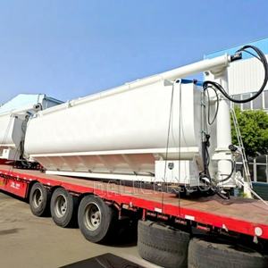 Remolque de alimentación a granel de acero de transmisión manual de 3 ejes de alta resistencia 55-60CBM <span class=keywords><strong>para</strong></span> ganadería y avicultura - Product Image 5