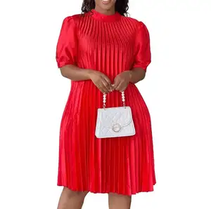 Vestito da <span class=keywords><strong>donna</strong></span> con cinturino Casual allentato di nuova moda estate 2023 da <span class=keywords><strong>donna</strong></span> di <span class=keywords><strong>grandi</strong></span> dimensioni - Product Image 1