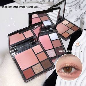 จานสีอายแชโดว์ทรงสี่เหลี่ยม6สีถาดสำหรับแต่งตาประกายระยิบระยับเป็นกลาง - Product Image 4
