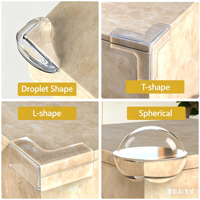 Protections d'angle anti-collision en silicone pour les bords de table, coins doux et protecteurs d'angle complets pour les bords de fenêtre