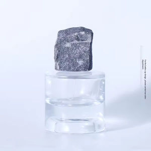 Lujosa botella de perfume de alta gama de 50 ml con tapa a presión, botella de spray transparente, tapa de piedra vintage, forma cilíndrica - Product Image 5