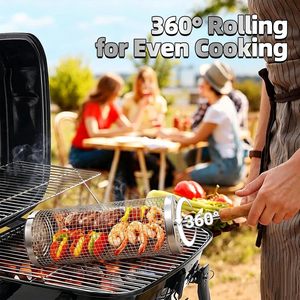 Accesorios para Barbacoa Más Vendidos en Verano, Cilindro para Barbacoa de Venta Directa de Fábrica, Se Acepta Personalización, Cesta Giratoria para Asar - Product Image 2