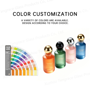 Etiqueta Personalizada, Botella de Perfume de Vidrio Cosmética Negra de Lujo de 30 <span class=keywords><strong>ml</strong></span>, <span class=keywords><strong>50</strong></span> <span class=keywords><strong>ml</strong></span>, 100 <span class=keywords><strong>ml</strong></span>, Vacía, para Pintura, con Tapa y Caja de Empaque - Product Image 2