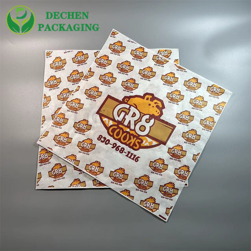 Papier d’emballage au beurre Shawarma Wrapper Cheeseburger
