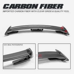 Aileron de toit en fibre de carbone poli pour FORD Mustang GT 350 Type 2015-2023 - Product Image 3